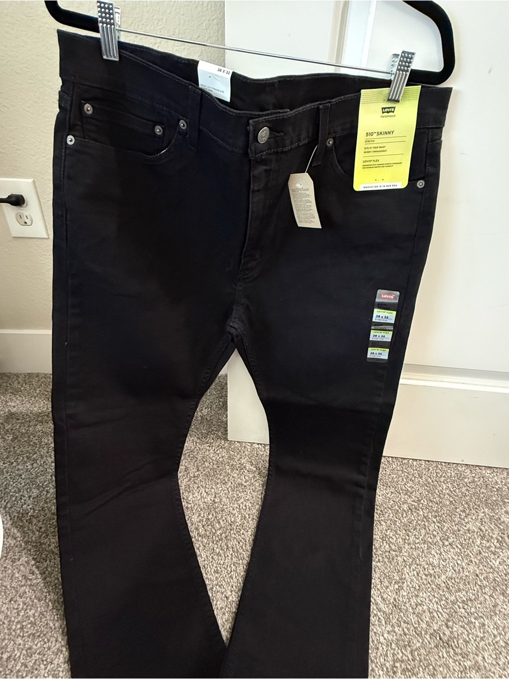 Levi's Men's Skinny Jeans in Black